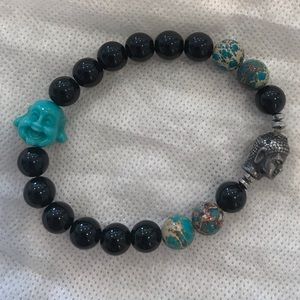 Beaded Stone Bracelet